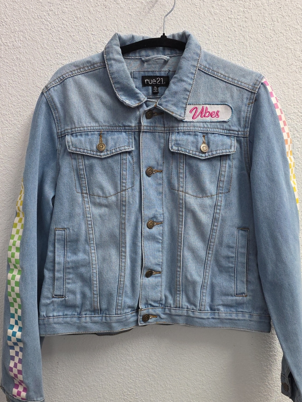 Rue21 Good Vibes Denim Jacket XL